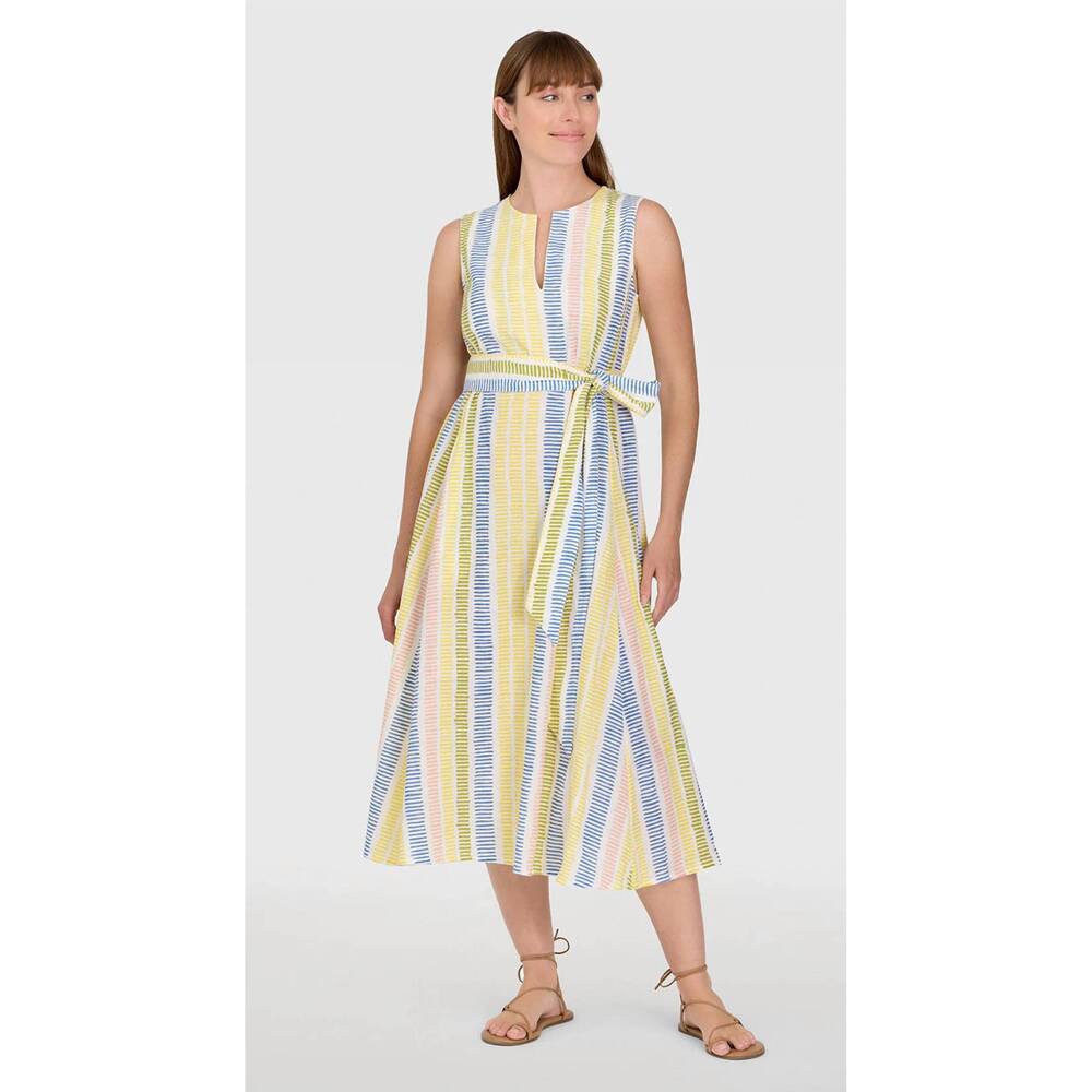 NEW LIVRO annie midi dress in gasparilla stripe